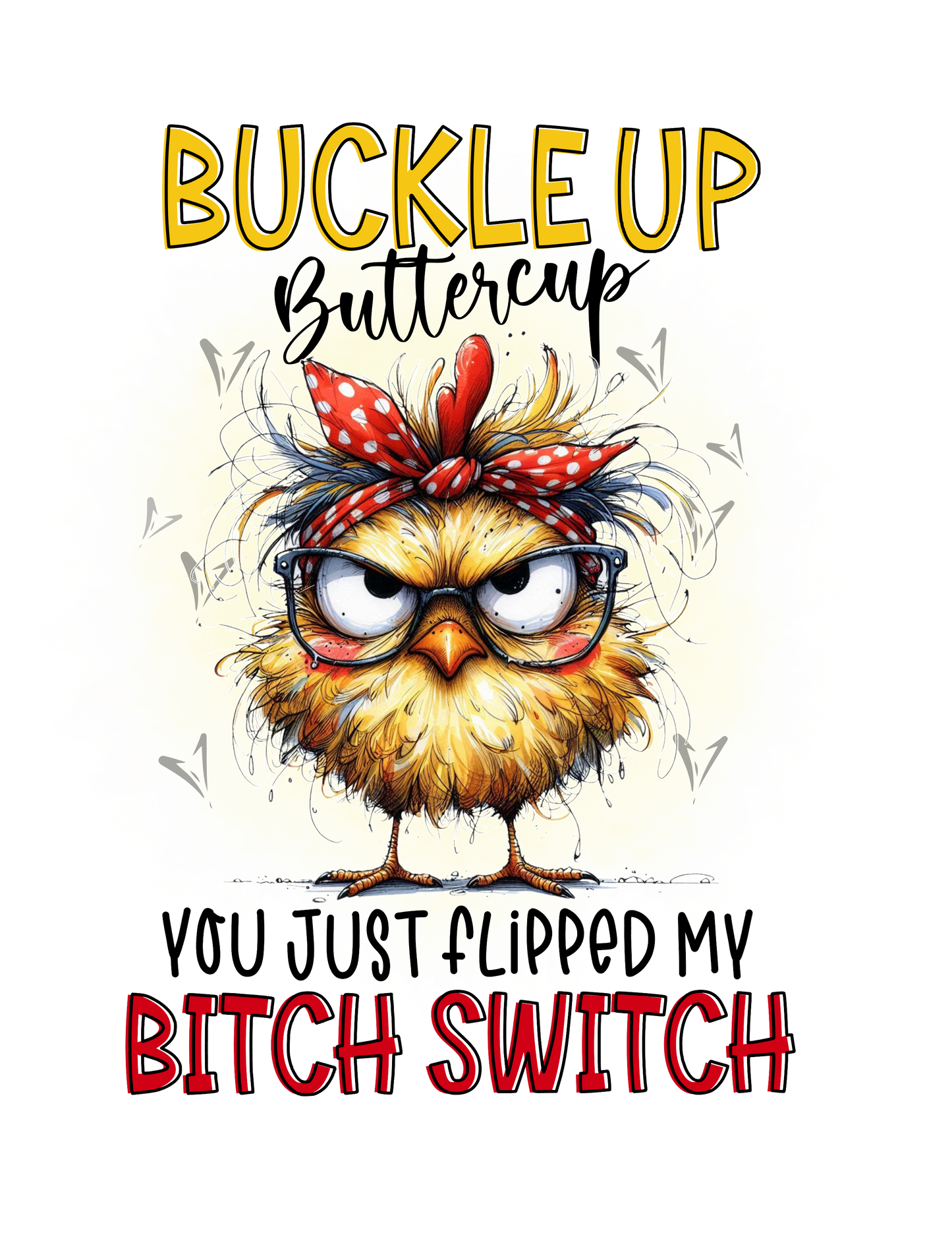 Highly absorbent, fun, and fast drying.  You will love the Buckle Up Buttercup Fun Kitchen Towel