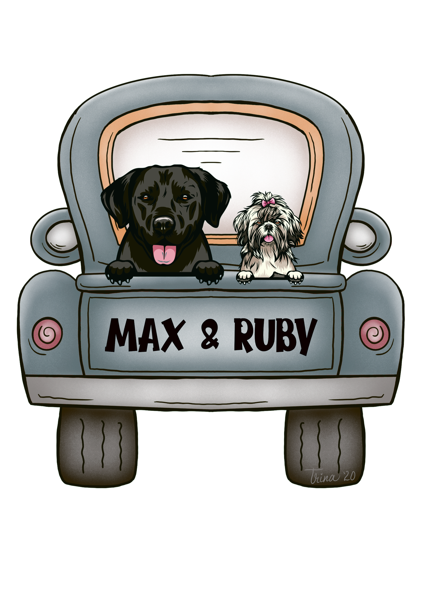 Personalize with your cat or dog's doppelgänger and name or message on this amazing towel.  Love your cat or dog
