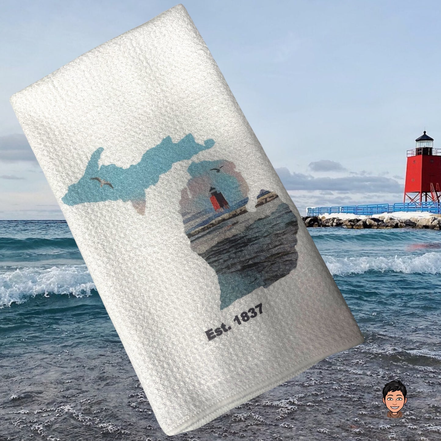 Michigan 1837 Microfiber Towel