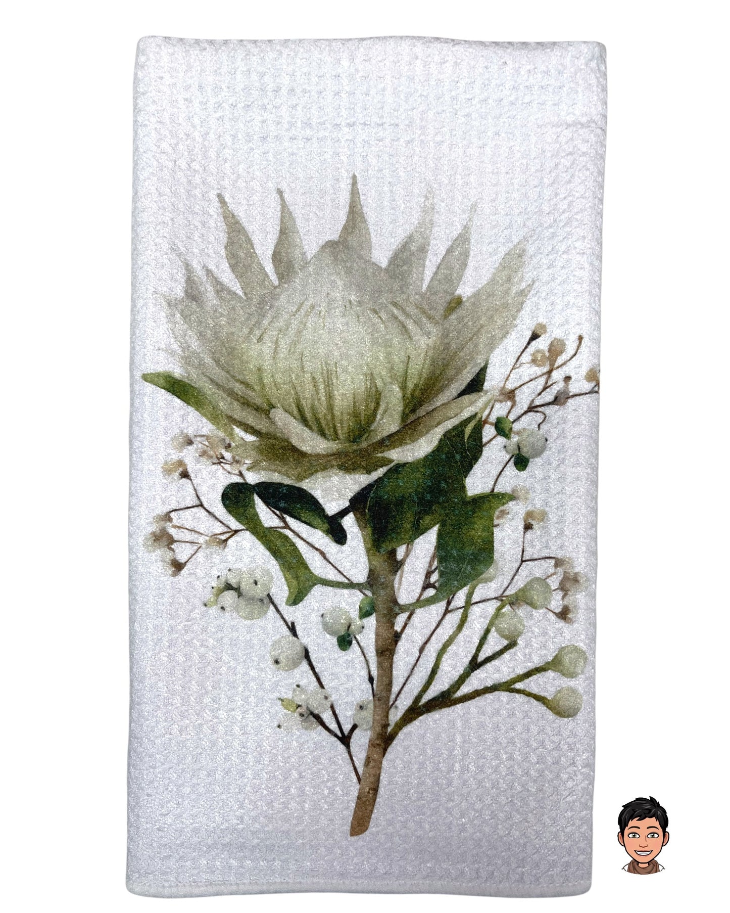 Winter Warmth Comes with Flowers; Botanical Towels, Flower Decor; BOHO Decorations