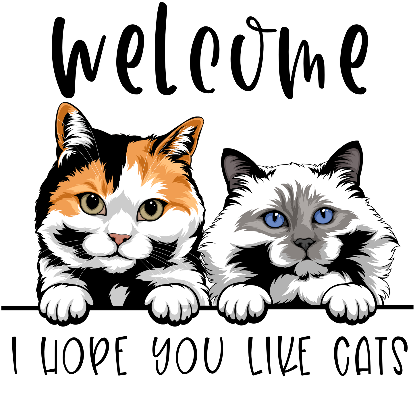 Personalize with your cat or dog's doppelgänger and name or message on this amazing towel.  Love your cat or dog