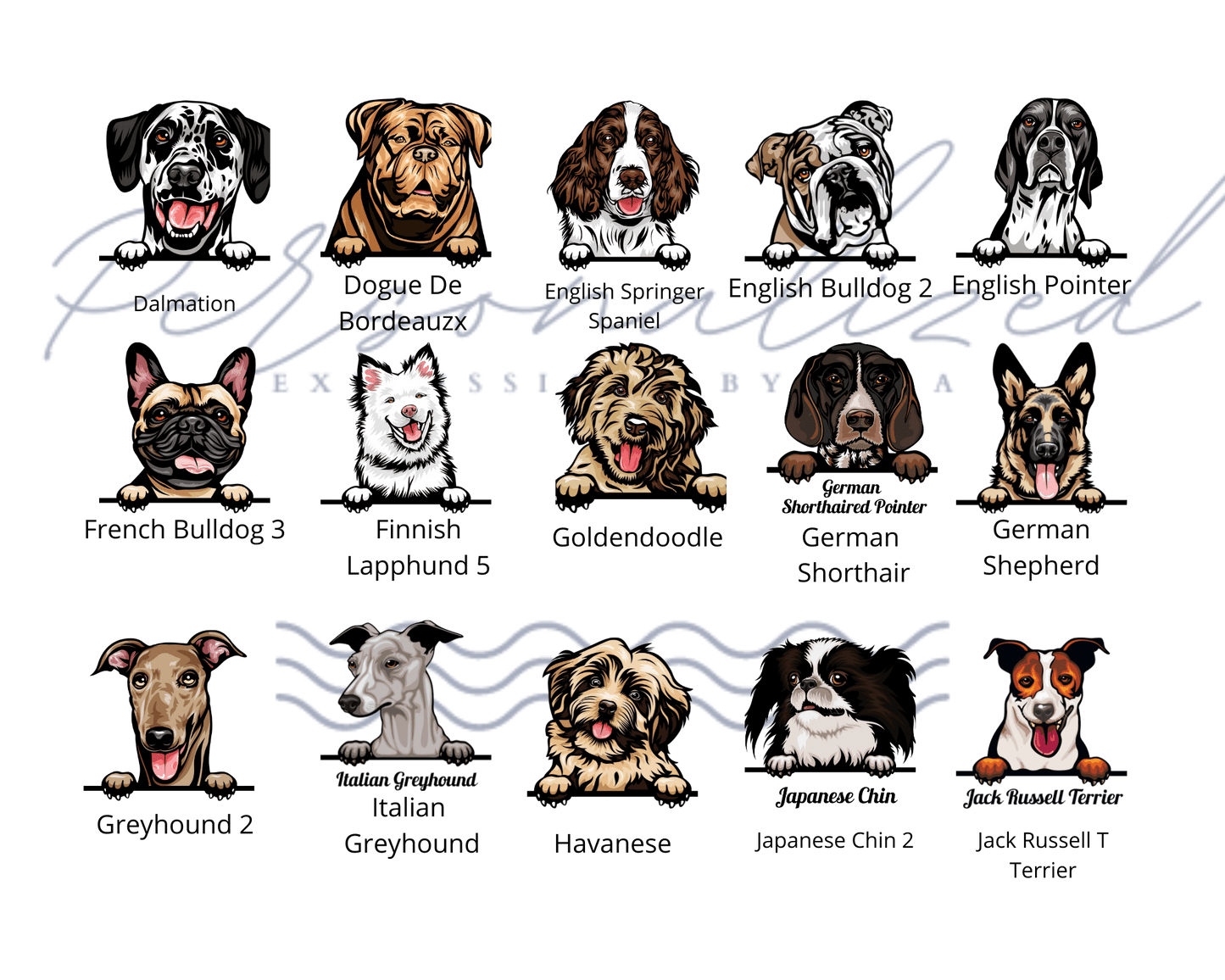 Personalize with your cat or dog's doppelgänger and name or message on this amazing towel.  Love your cat or dog