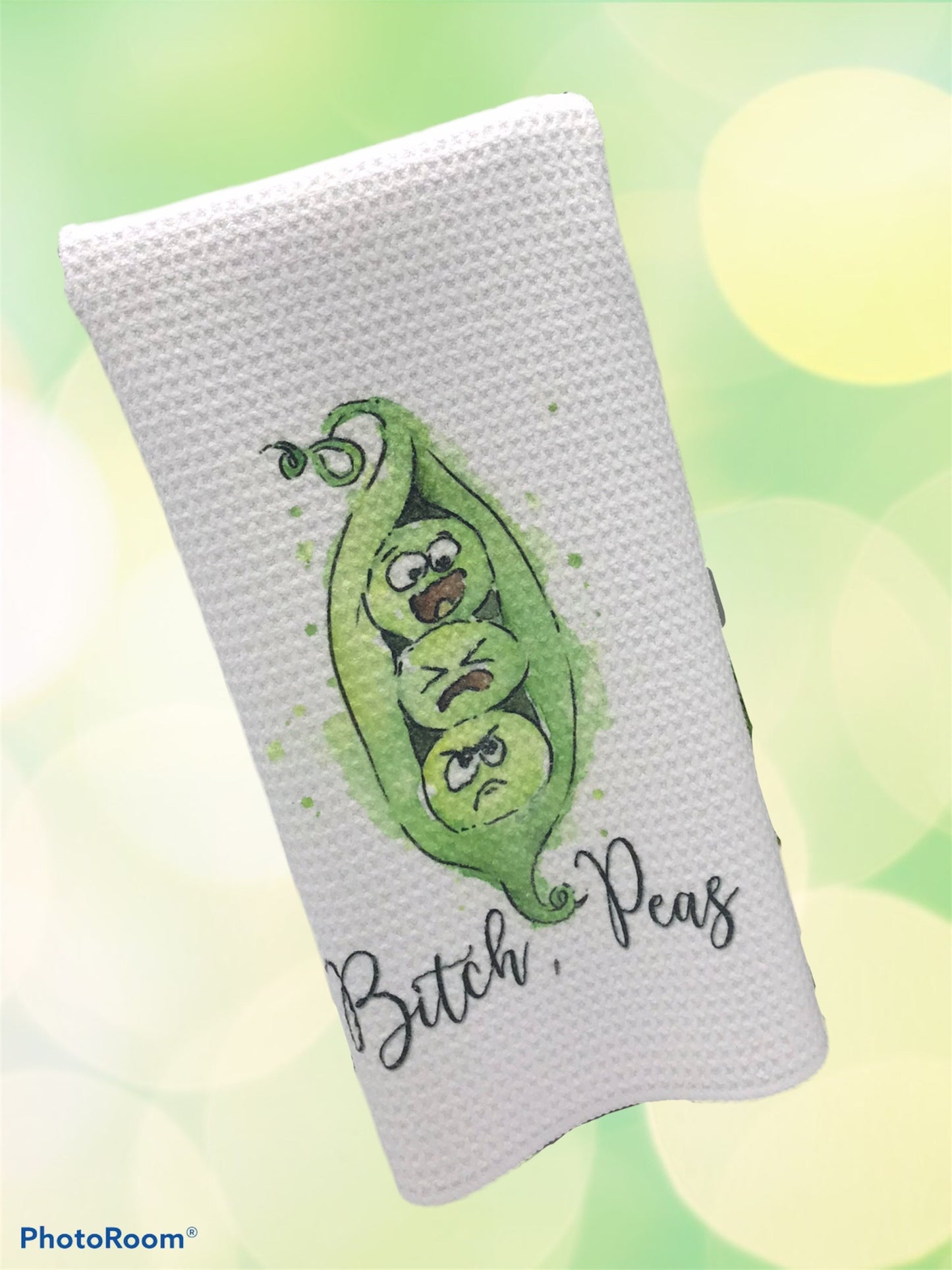The Original Bitch, Peas (Three Peas Pod), Funny Kitchen Towels, Three Peas in a Pod, Punny Towel