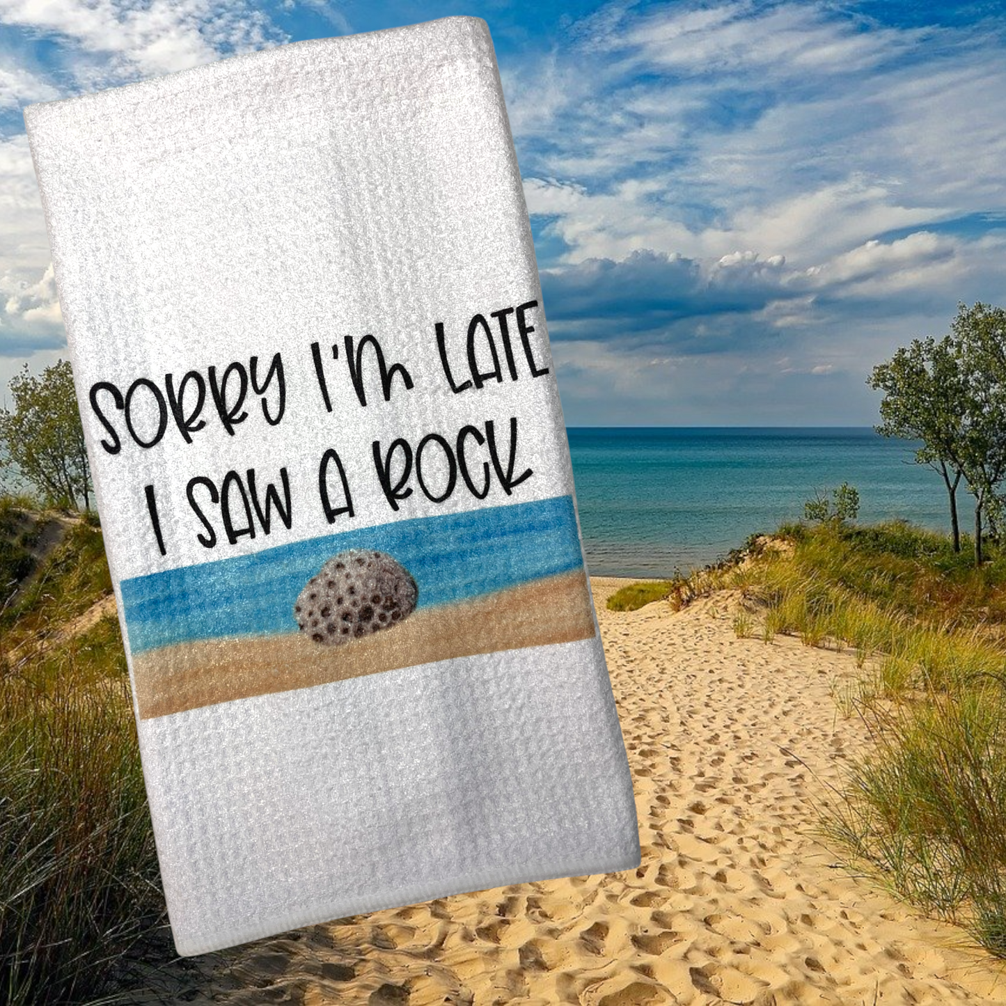 Squirrels, butterflies, rocks...Petoskey stone hunting is a true distraction