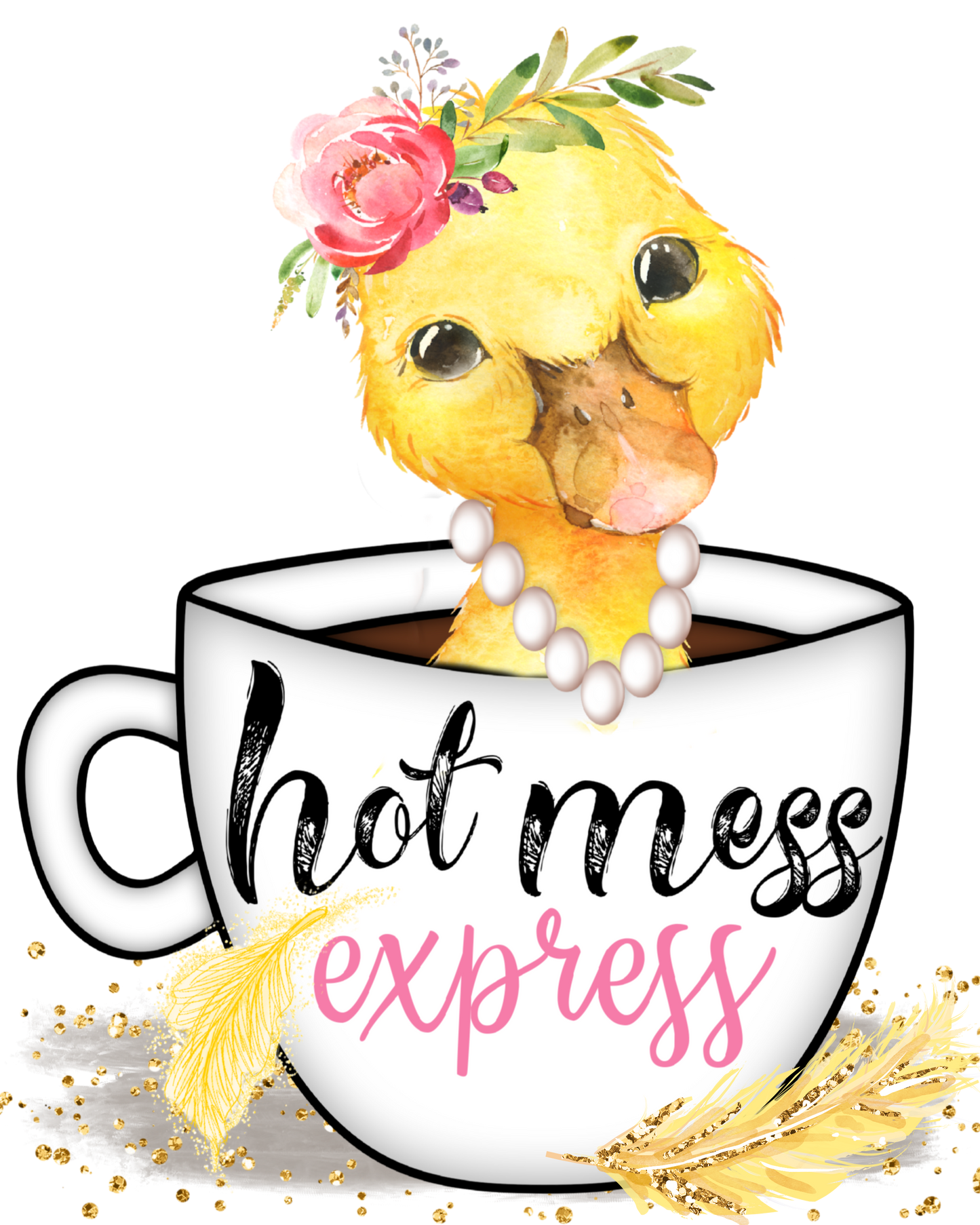 Hot Mess Express Funny Kitchen Towel