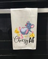 Cheesy AF (Mouse) Cute Kitchen Towel