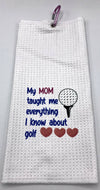 Junior Hanging Golf Towels - Teach the Kiddos young to express themselves on the course