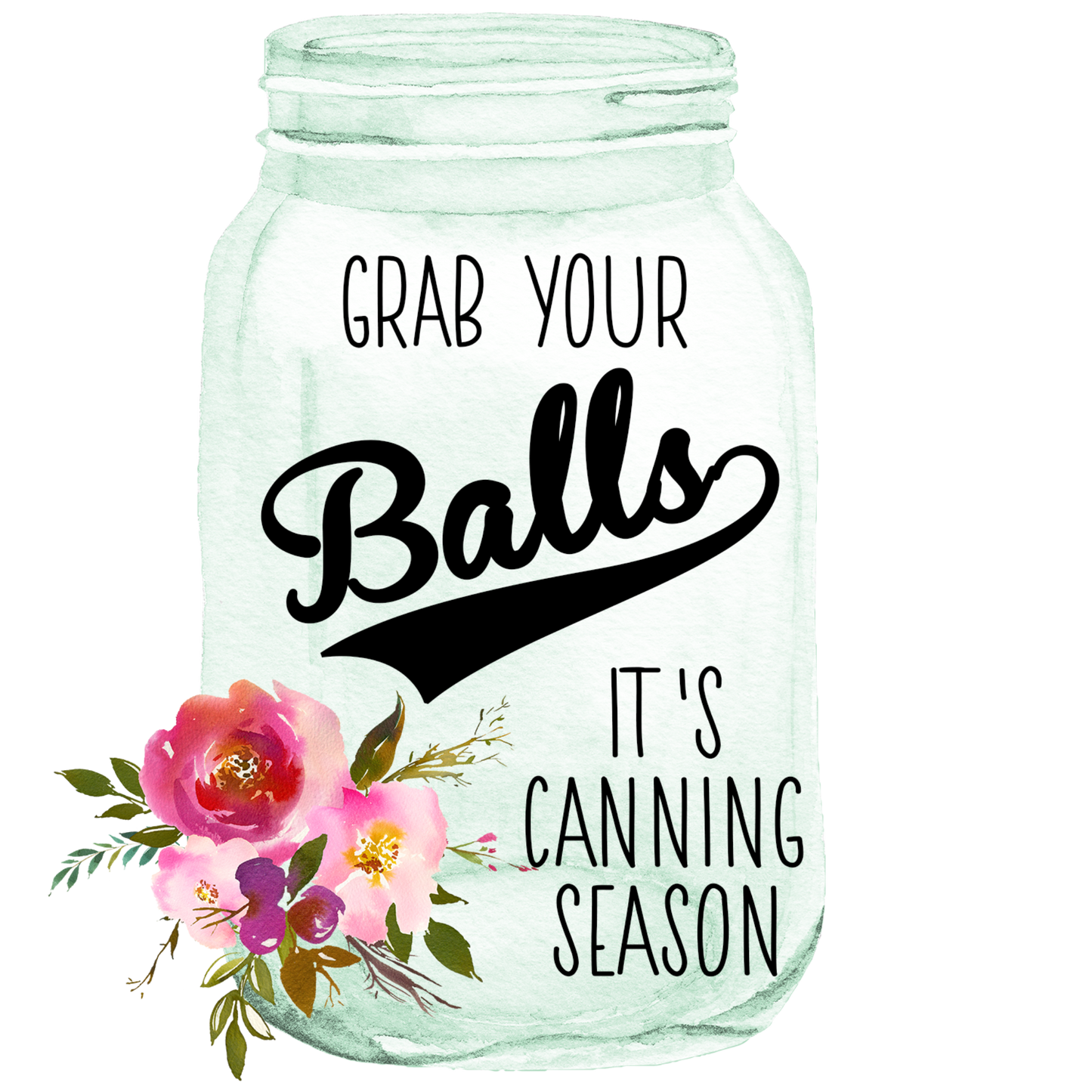 Grab Your Balls, It’s Canning Season Funny Hand Towel