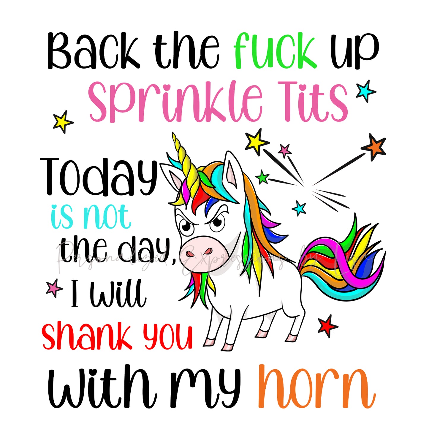 Funny Snarky Ceramic 15oz Mug - Unicorn Shank You With My Horn