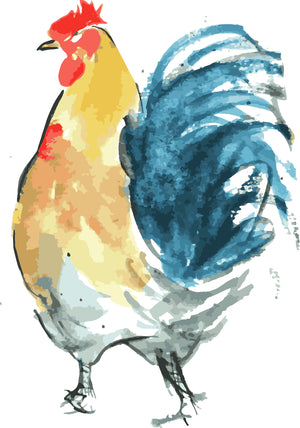 Farmhouse Rooster Kitchen Towel