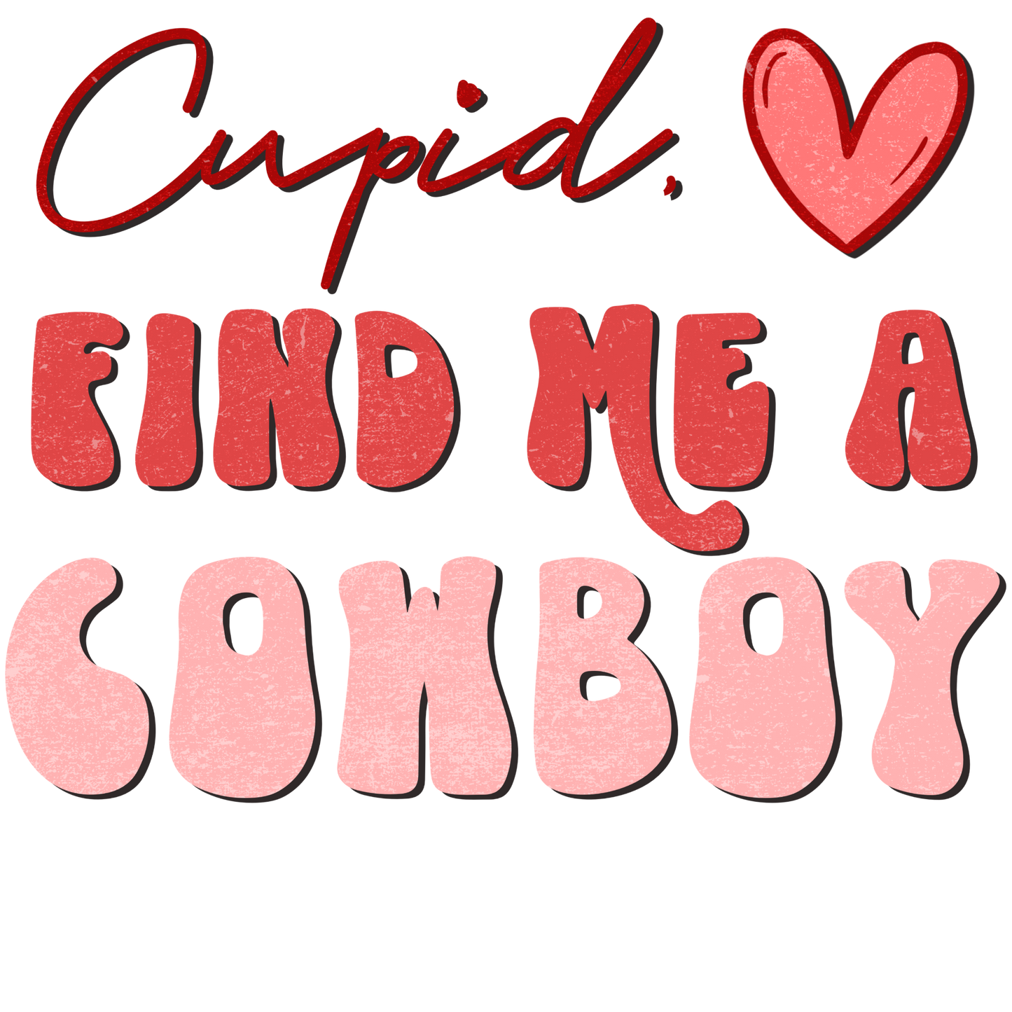 Cupid Bring me a Cowboy Funny Kitchen Towel