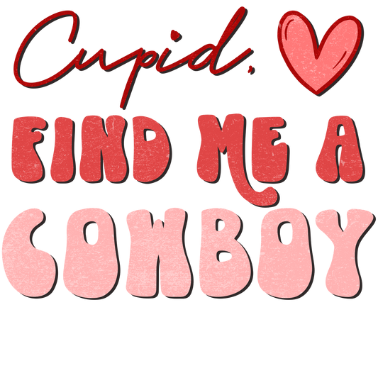 Cupid Bring me a Cowboy Funny Kitchen Towel