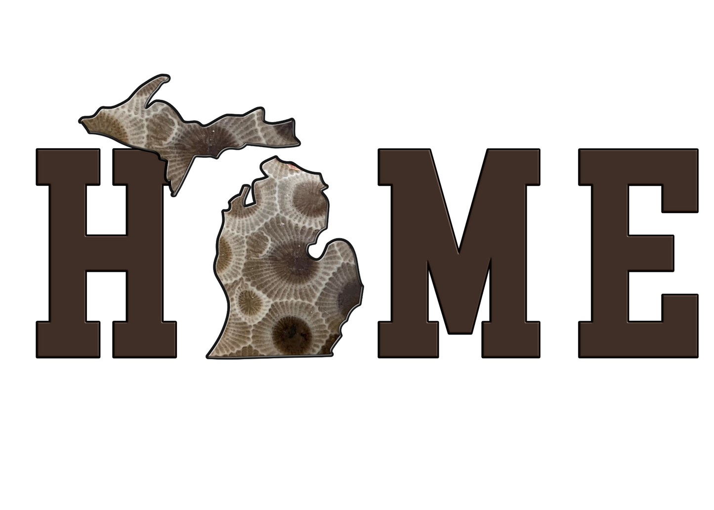 Home is where your Petoskey stone is Kitchen Towel