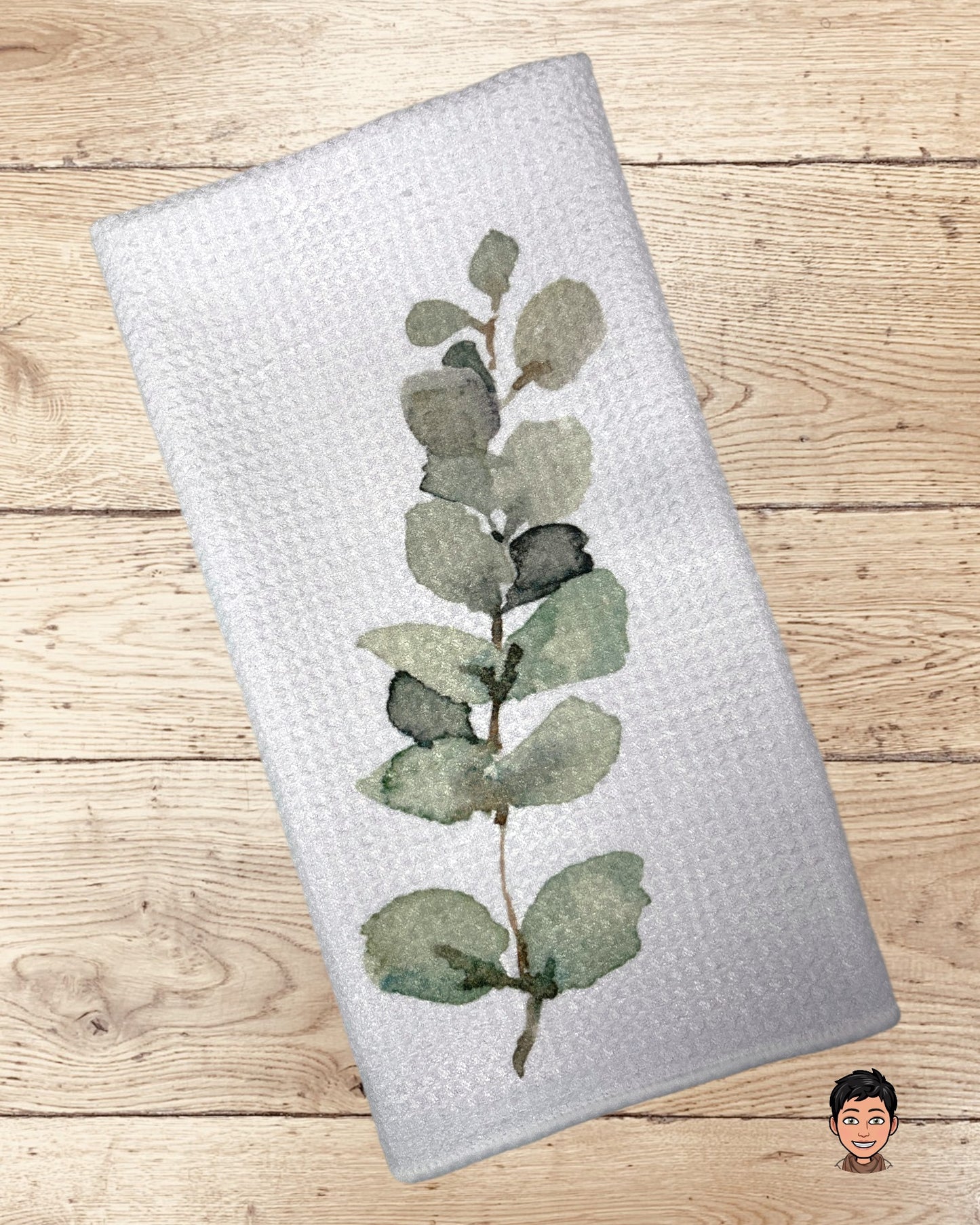 Subtle Eucalyptus, Soft Green Decor, Eucalyptus Decor, Eucalyptus Hand Towels