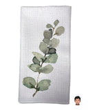 Subtle Eucalyptus, Soft Green Decor, Eucalyptus Decor, Eucalyptus Hand Towels