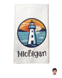 Michigan Lighthouse Kitchen Towel