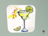 Cocktail Collection Drink Coasters, Mix and Match 4 Coasters and Get a FREE Coaster Stand