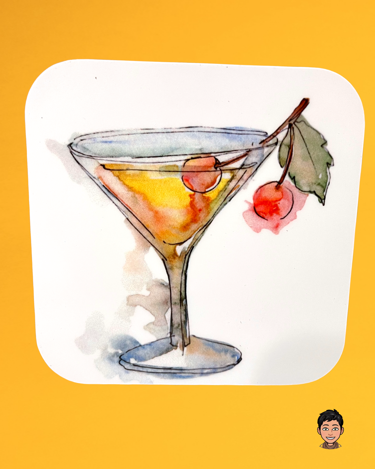 Cocktail Collection Drink Coasters, Mix and Match 4 Coasters and Get a FREE Coaster Stand