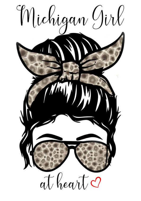 Michigan Girl at Heart Kitchen Towel