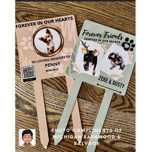 Remember your special fur baby with a pet memorial stake