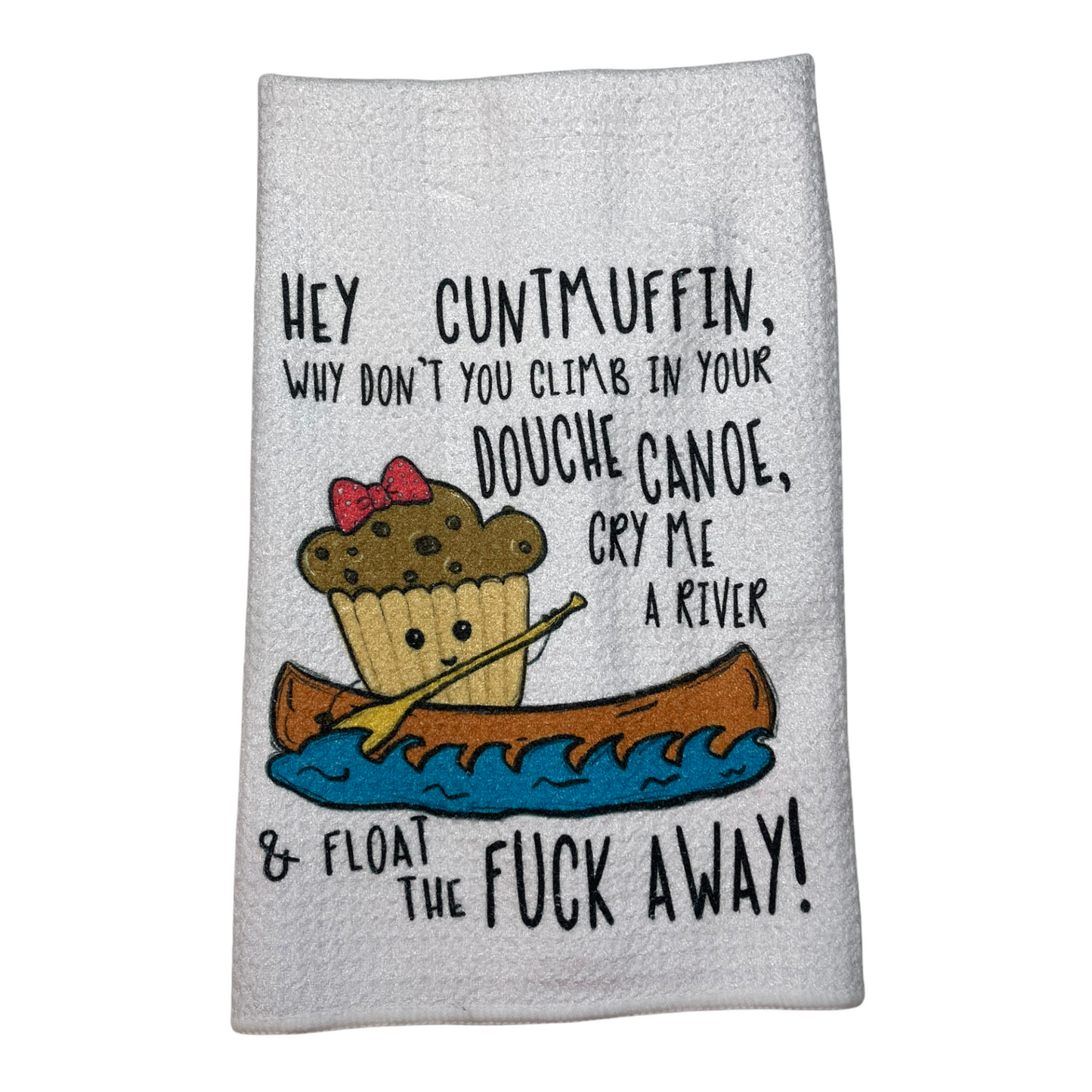 Hey Cuntmuffin Adult Humor Towel