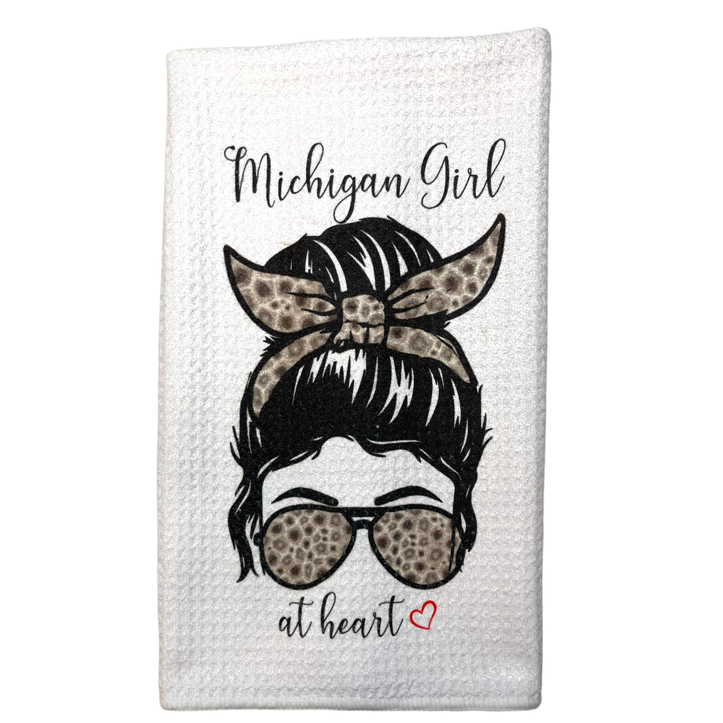 Michigan Girl at Heart Kitchen Towel