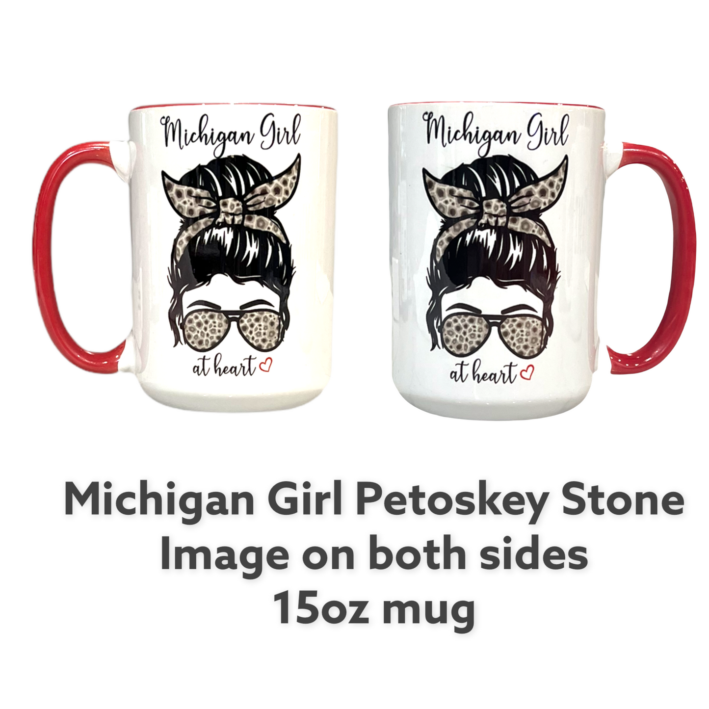 A Michigan Girl at Heart always has a Petoskey stone in hand...or hair