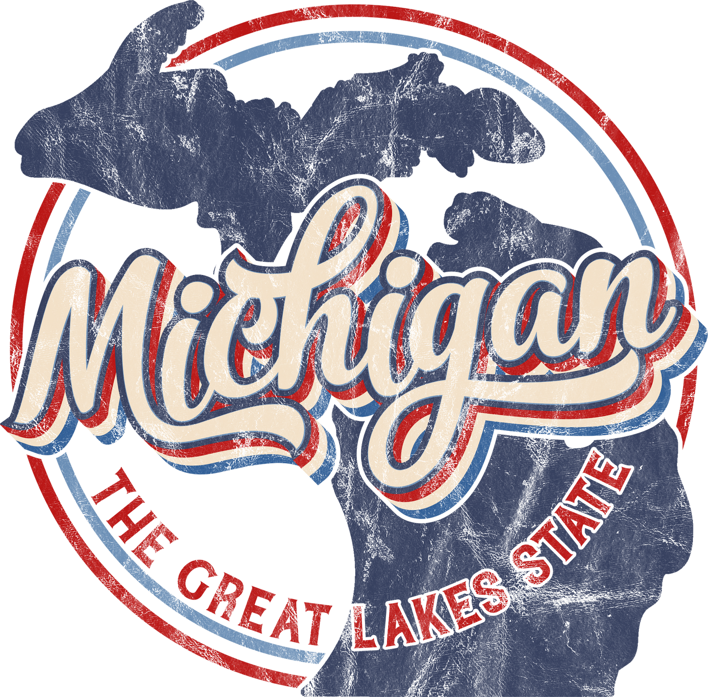 Retro Michigan - The Great Lake State. Celebrate Michigan Retro Style