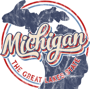 Retro Michigan - The Great Lake State. Celebrate Michigan Retro Style