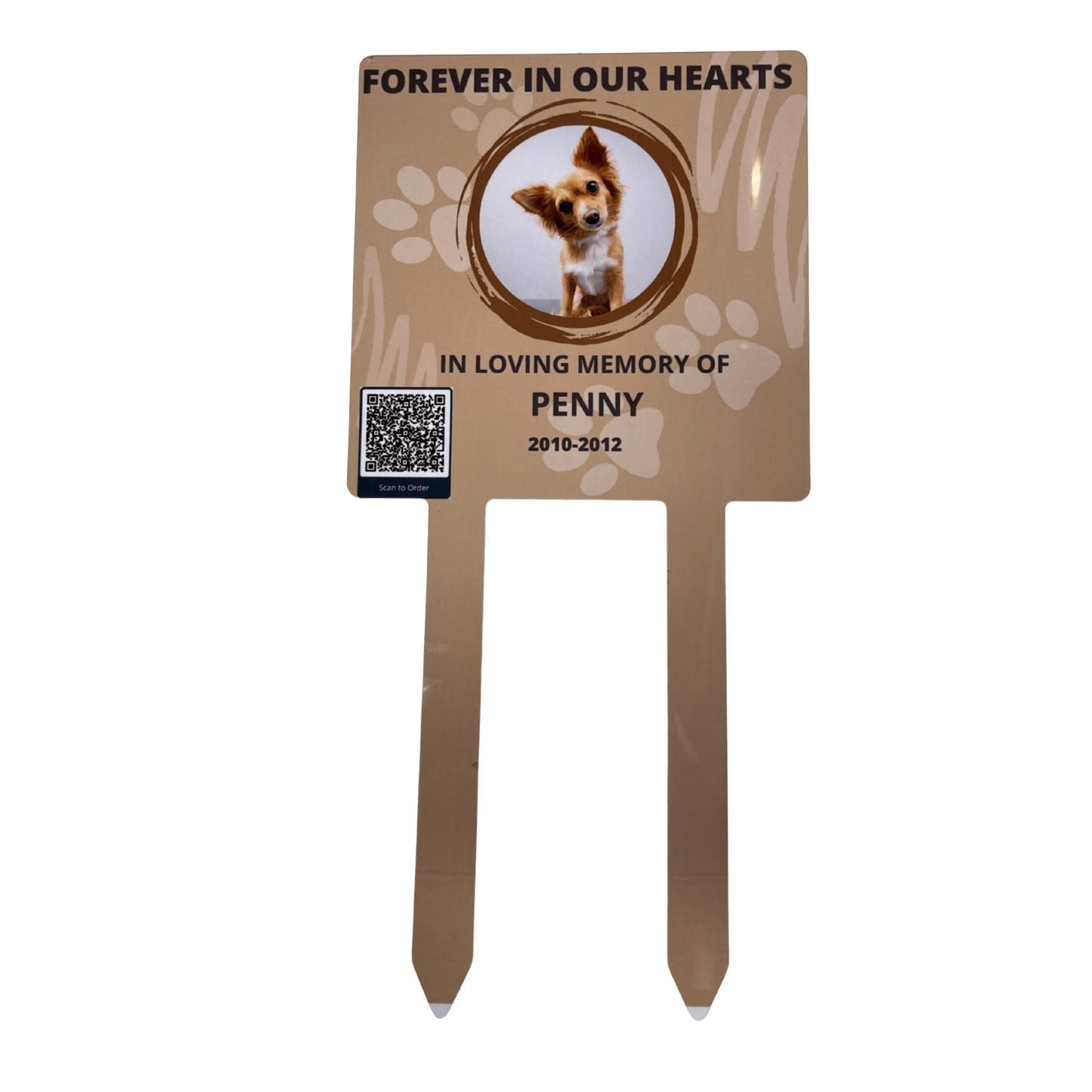 Remember your special fur baby with a pet memorial stake