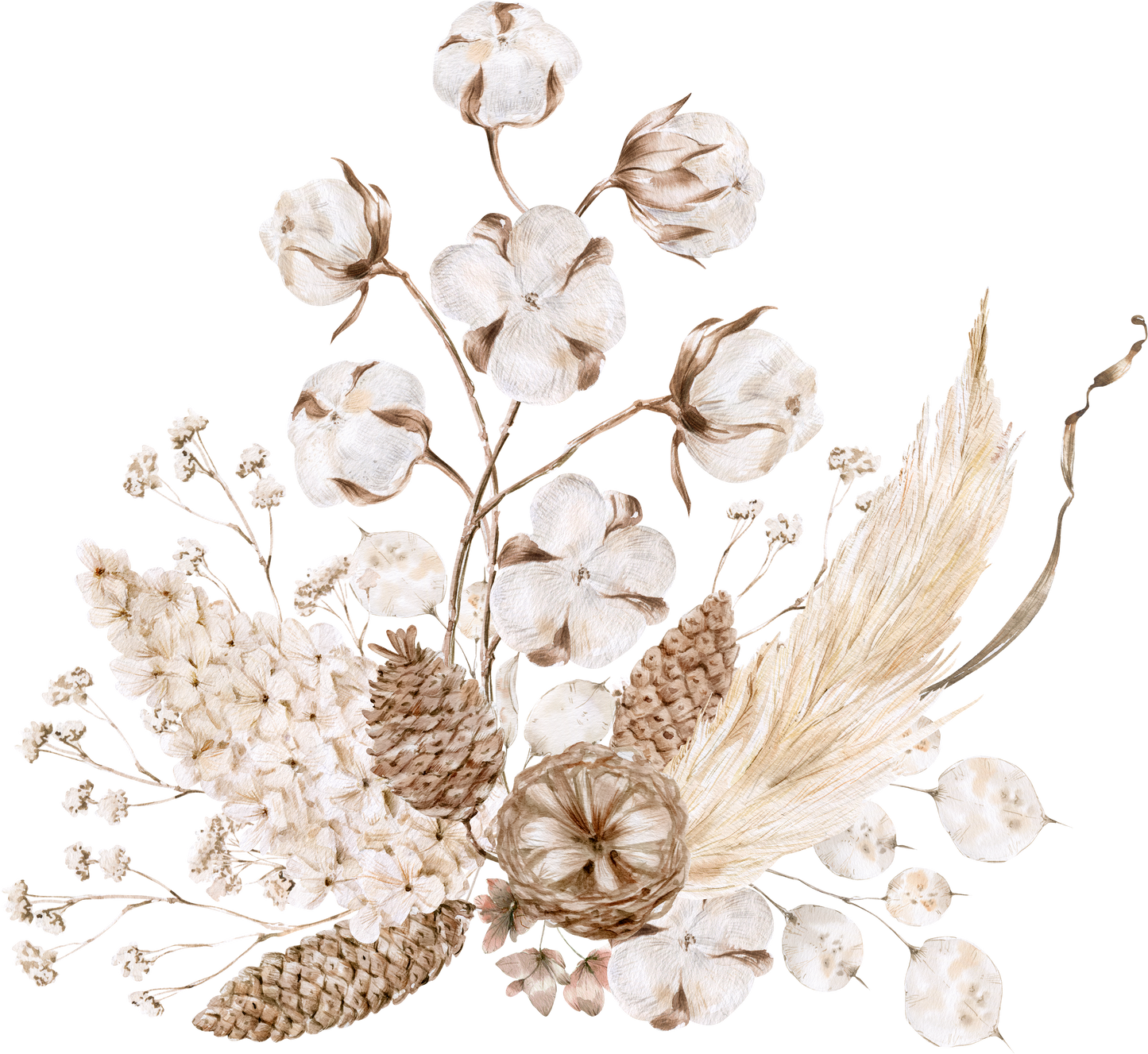 Winter Warmth Botanicals; BOHO Decorations; Beauty of Dried Flowers; Dried Flower Bouquet; Winter Bouquet Decor