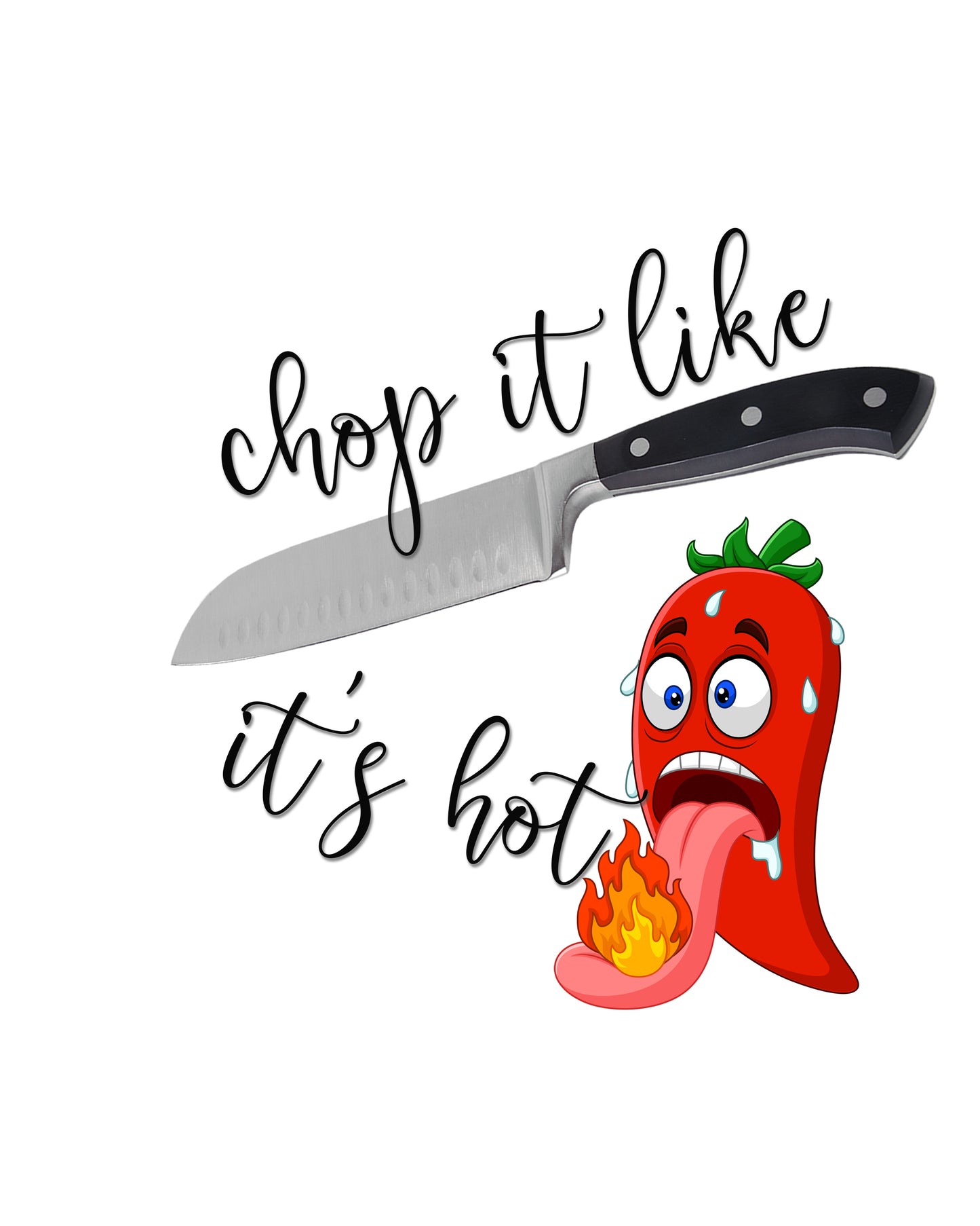 Chop it Like it's Hot Funny Kitchen Towel