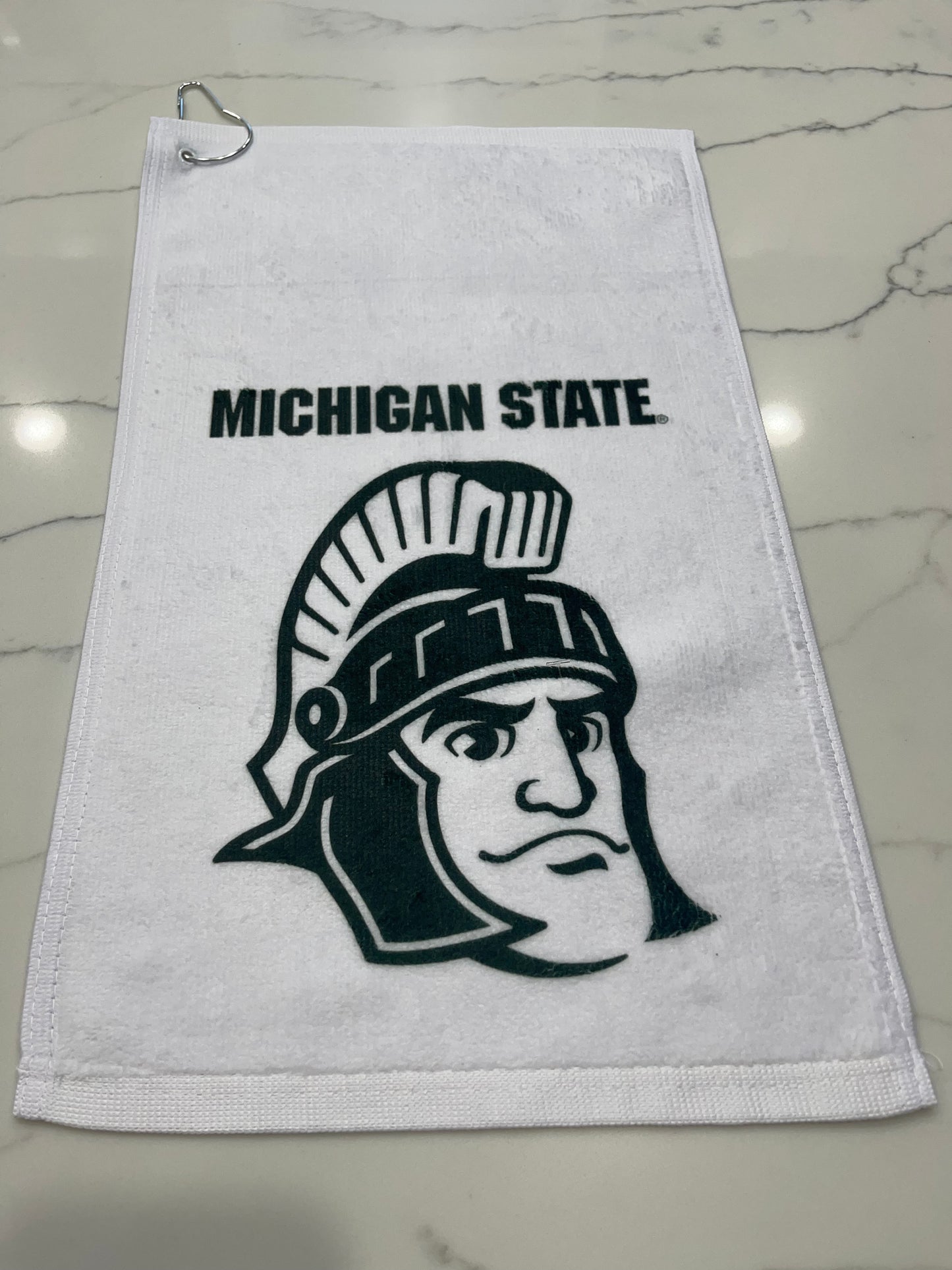 MSU, Michigan State Spartan, Sparty Golf Towel